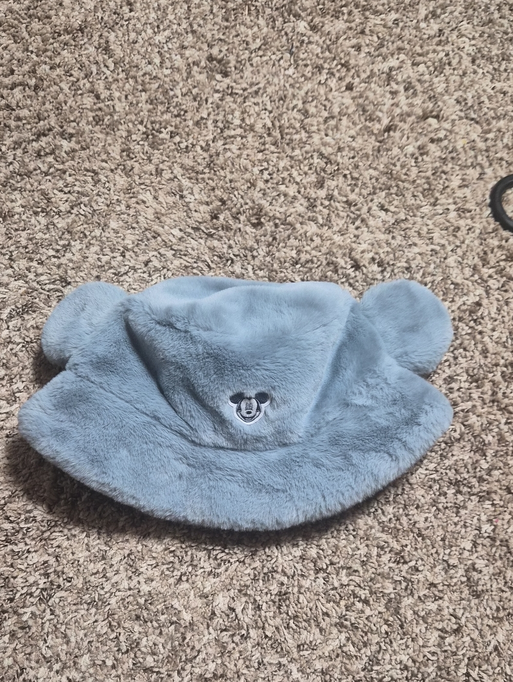 Disney Tokyo Resort Blue Fleece Mickey Ears Bucket Hat